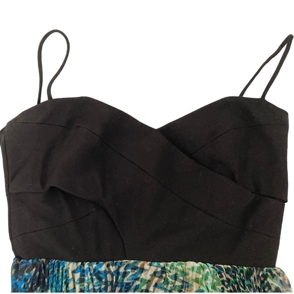 Laundry by Shelli Segal tropical watercolor leopard print crinkle maxi dress - Picture 9 of 16